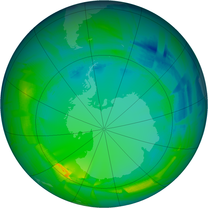 Ozone Map 2010-08-01